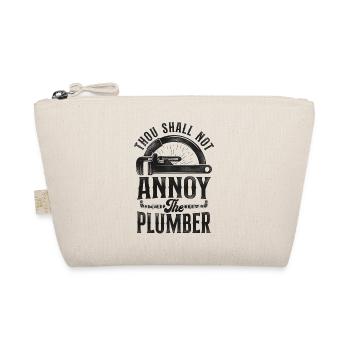 Plumbing Plumber Christian Vintage - Organic Pouch - nature - Front