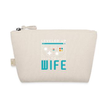 Leveled Up to Wife Gamer Women Gaming Lady Family - Bio-Täschchen - Natur - Vorne