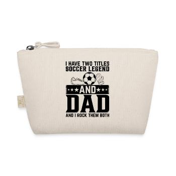 J’ai deux titres Soccer Legend & Papa et moi Rock T - Trousse biologique - nature - Devant
