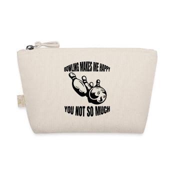 Bowling Kegel Bowling ball gift bowler bowling - Organic Pouch - nature - Front