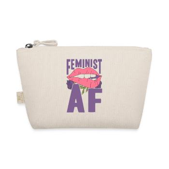 Feministisch Gleichberechtigung der Geschlechter F - Bio-Täschchen - Natur - Vorne