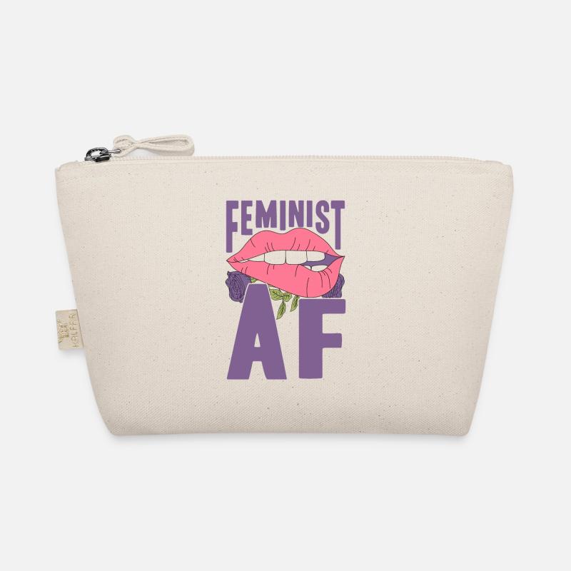 Feministisch Gleichberechtigung der Geschlechter F - Bio-Täschchen - Natur