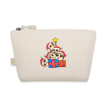 Christmas Christmas Tree Meerkat - Organic Pouch - nature - Front