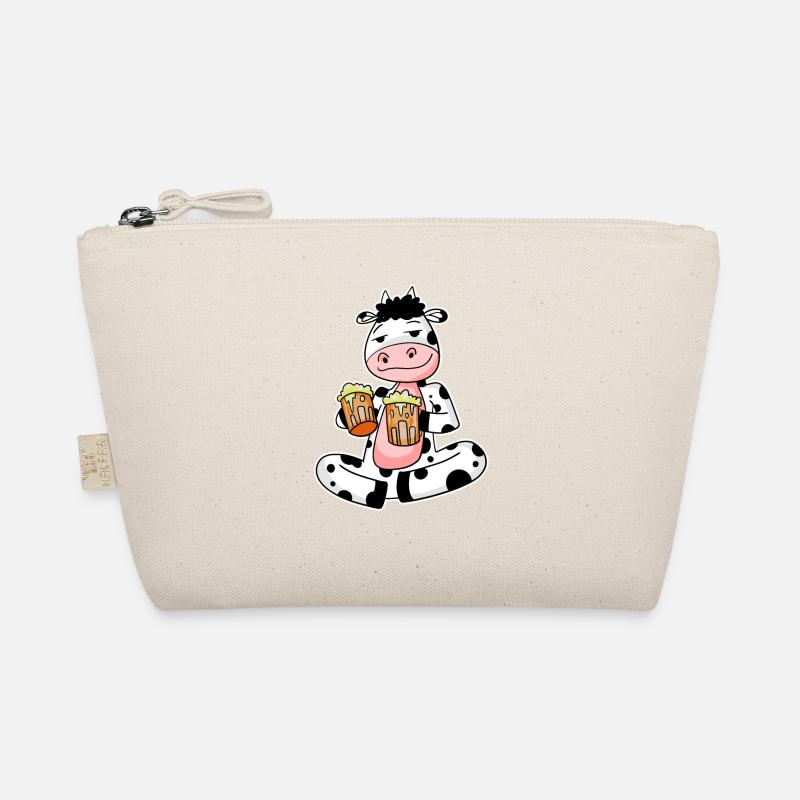 Vache avec des verres à bière Bière buvant de l’alcool Trousse biologique