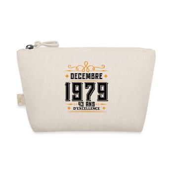 né en DÉCEMBRE 1979, 43 ans, cadeau d'anniversaire - Trousse biologique - nature - Devant