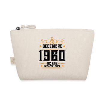 né en DÉCEMBRE 1960, 62 ans, cadeau d'anniversaire - Trousse biologique - nature - Devant