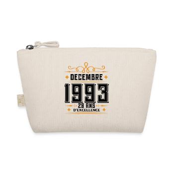 né en DÉCEMBRE 1993, 29 ans, cadeau d'anniversaire - Trousse biologique - nature - Devant