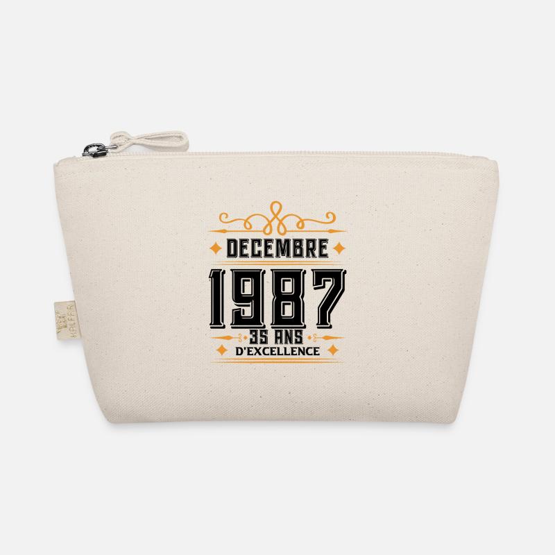 né en DÉCEMBRE 1987, 35 ans, cadeau d'anniversaire Trousse biologique