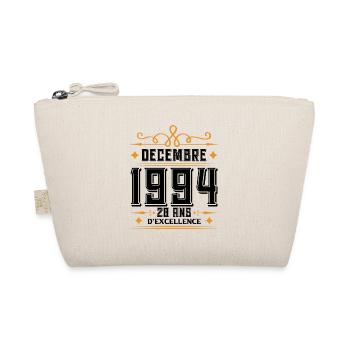 né en DÉCEMBRE 1994, 28 ans, cadeau d'anniversaire - Trousse biologique - nature - Devant