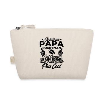 Je suis un papa rugbyman - Trousse biologique - nature - Devant