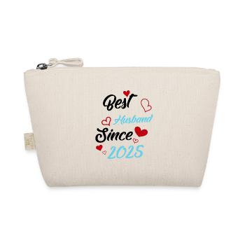 Best Husband Since 2025 Wedding - Organic Pouch - nature - Front