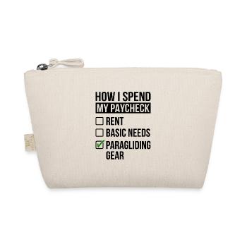 How I Spent My Paycheck Rent Basic Need Paraglidin - Bio-Täschchen - Natur - Vorne