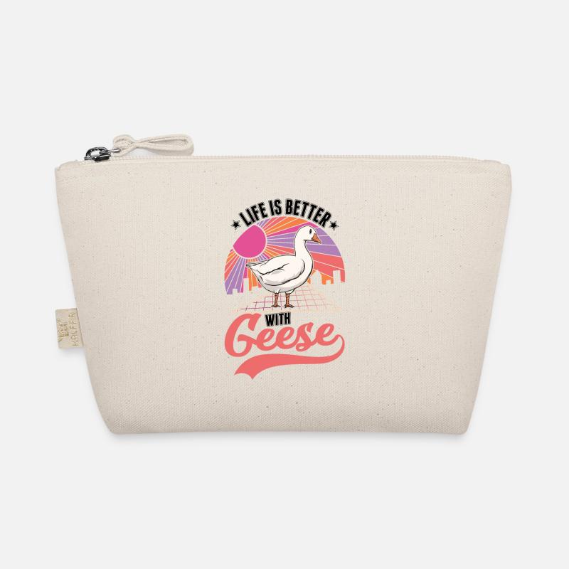 Das Leben ist besser mit Gänsen Gänsezüchter Bio-Täschchen