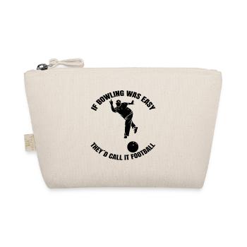 Bowling Gift Bowling ball Cone bowling bowling - Organic Pouch - nature - Front