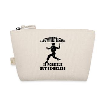Baseball Baseballspiel Geschenk Baseballliebhaber - Bio-Täschchen - Natur - Vorne