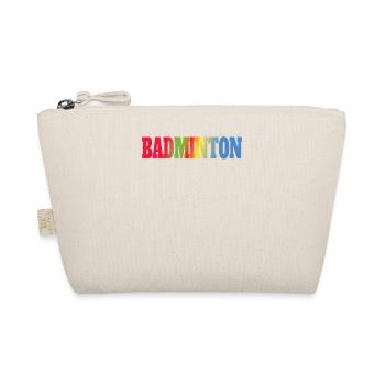 Badminton Idée cadeau Sport Design - Trousse biologique - nature - Devant