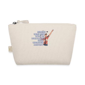 Badminton Geschenkidee Sport Design - Bio-Täschchen - Natur - Vorne