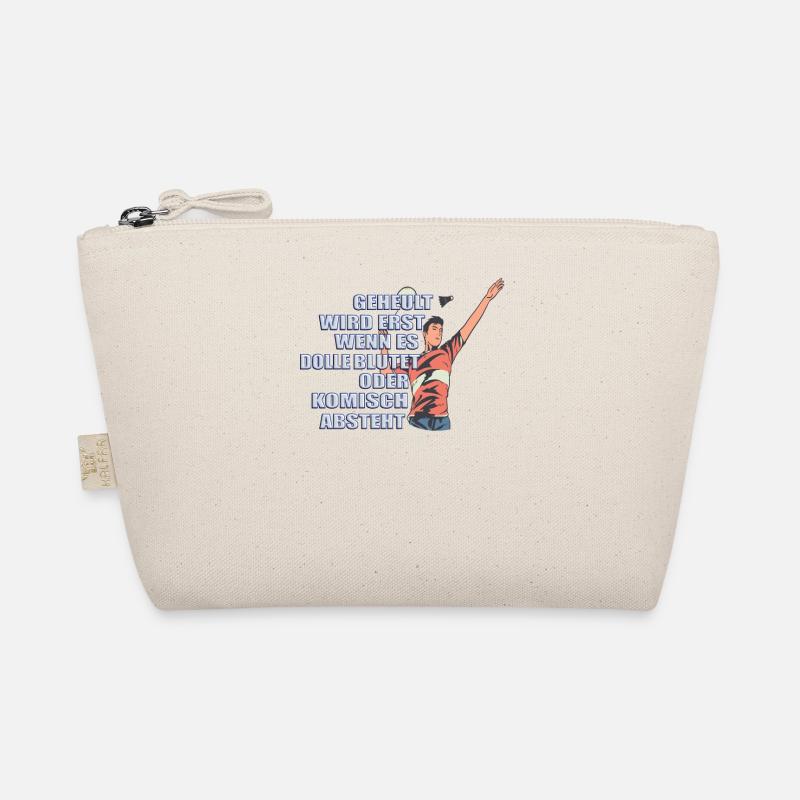 Badminton Geschenkidee Sport Design Bio-Täschchen