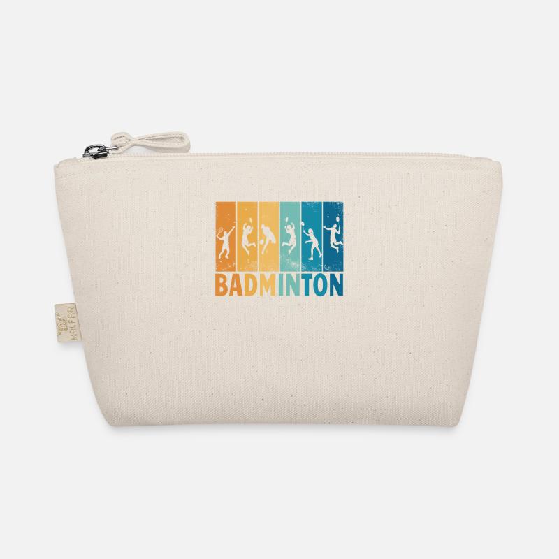 Badminton Gift Idea Sport Design Organic Pouch