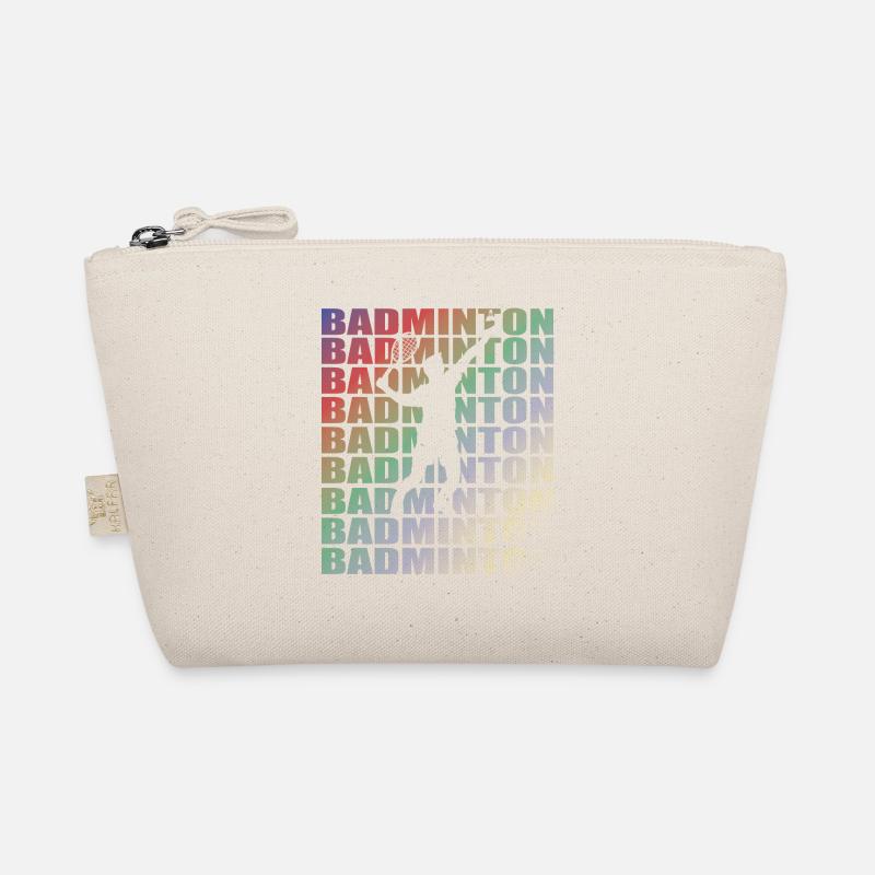Badminton Gift Idea Sport Design Organic Pouch
