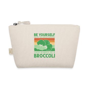 Always Be A Broccoli Vegetable Veggie - Organic Pouch - nature - Front