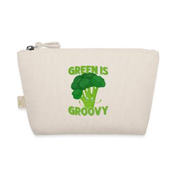 Green Is Groovy Broccoli Vegetable - Bio-Täschchen - Natur - Vorne