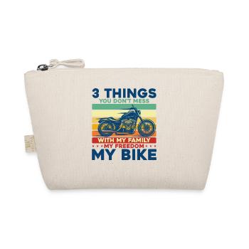 Chopper Motorrad Biker Motorrad Geschenk - Bio-Täschchen - Natur - Vorne