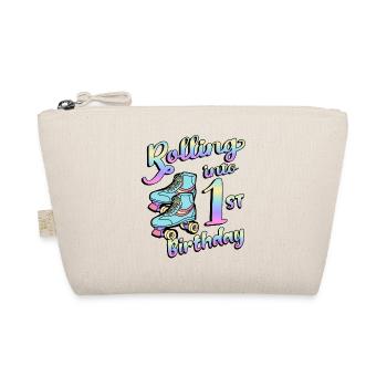 Rolling Into 1st Birthday Quad Skater Roller - Trousse biologique - nature - Devant