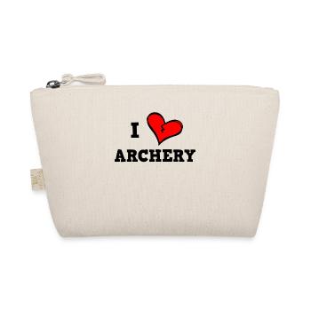 J’adore le tir à l’arc - Trousse biologique - nature - Devant