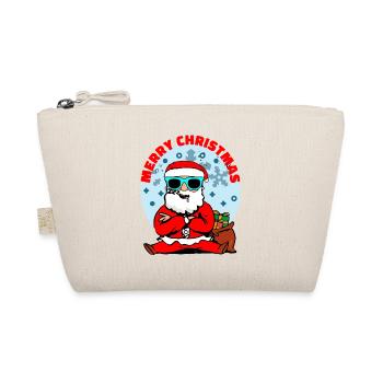 Merry Christmas Santa - Bio-Täschchen - Natur - Vorne