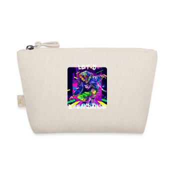 Woman dances breakdancing on the street in - Organic Pouch - nature - Front