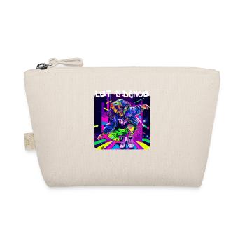 Woman in graffiti look dancing in Disco 3 - Organic Pouch - nature - Front