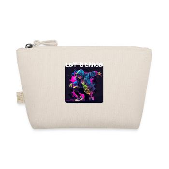 Woman in graffiti look dancing in Disco 4 - Organic Pouch - nature - Front