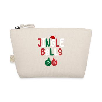 Tinsel Tits And Jingle Balls - Funny Christmas - Organic Pouch - nature - Front