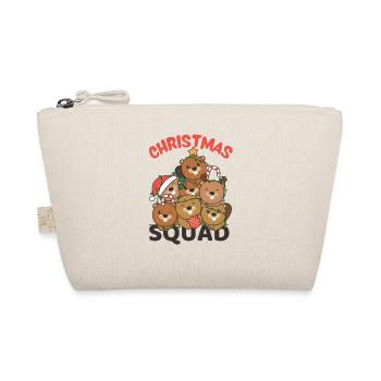 Beaver Christmas Tree Christmas Squad Beaver - Organic Pouch - nature - Front