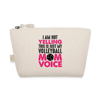 Volleyball Mom Game Sports Game Mama - Organic Pouch - nature - Front