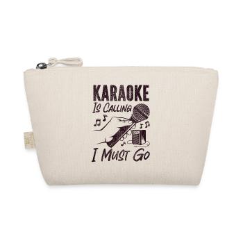 Karaoke Singer Vintage Karaoke Is - Bio-Täschchen - Natur - Vorne