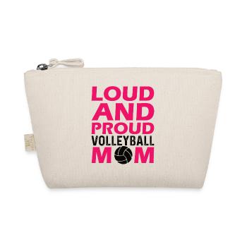 Volleyball Mom Game Sports Game Mama - Organic Pouch - nature - Front