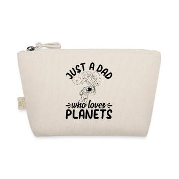 Space Travel Astronomy Daddy - Just A Dad Who Love - Bio-Täschchen - Natur - Vorne