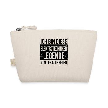Elektriker Geburtstag geboren Legende - Bio-Täschchen - Natur - Vorne