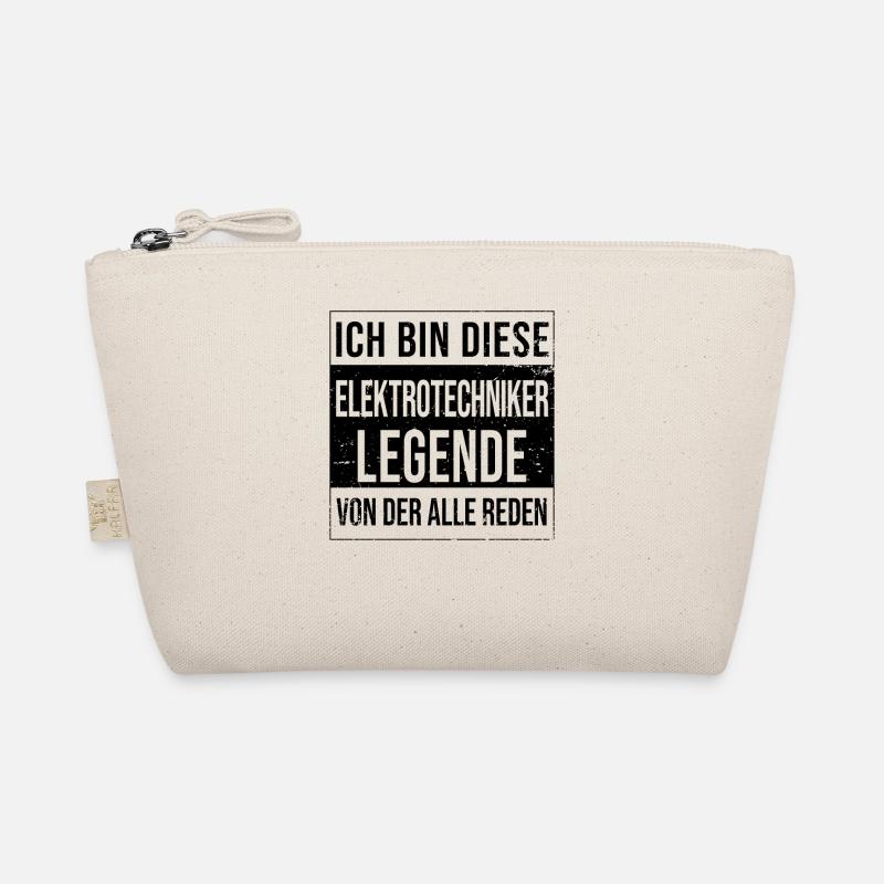 Elektriker Geburtstag geboren Legende - Bio-Täschchen - Natur