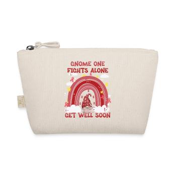 Gnome One Fights Alone Head Neck Cancer - Organic Pouch - nature - Front