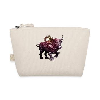 Ornate Steampunk Bull Detailed Intricate Cool Art - Organic Pouch - nature - Front