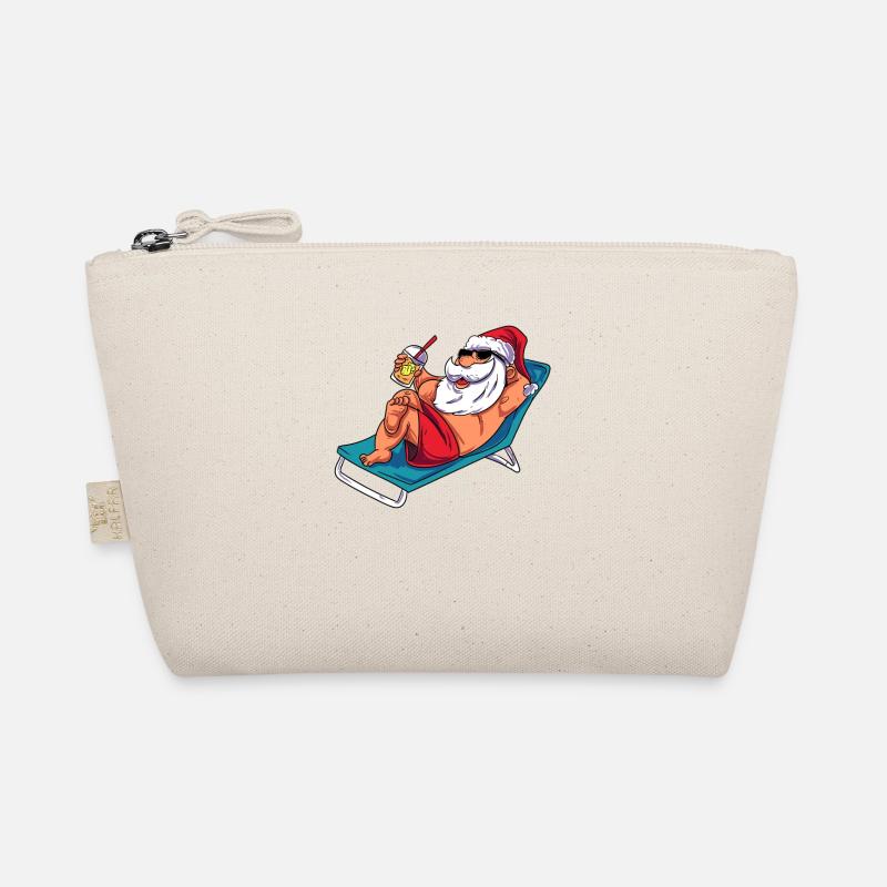 Beach Santa Claus - Organic Pouch - nature