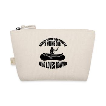 Rower rower funny saying rowing club rowing - Organic Pouch - nature - Front