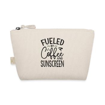 Fueled By Coffee And Sunscreen - Organic Pouch - nature - Front