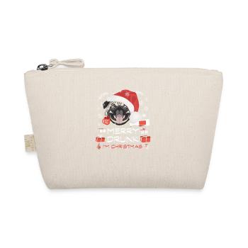 Mops Weihnachtsmarkt - Bio-Täschchen - Natur - Vorne