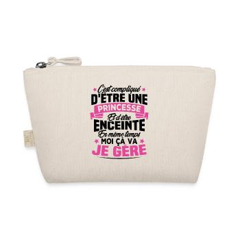 Une Princesse et Enceinte - Trousse biologique - nature - Devant