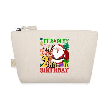 It's my 2nd birthday Santa Claus - Organic Pouch - nature - Front