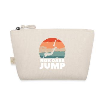 Risiko Dare Jump Bungee Jumping Bungy Jumper - Bio-Täschchen - Natur - Vorne